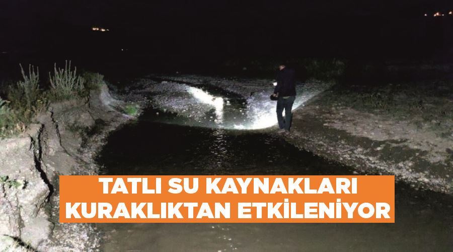 Tatlı su kaynakları kuraklıktan etkileniyor