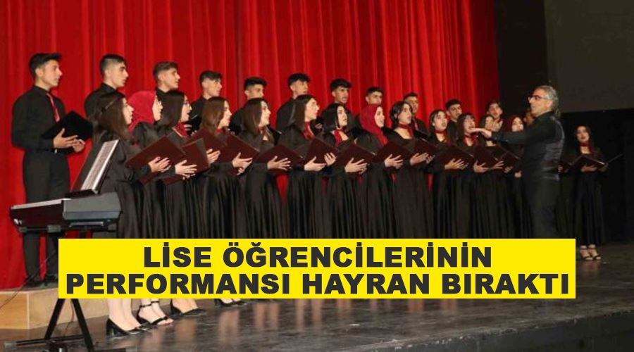 Lise öğrencilerinin performansı hayran bıraktı