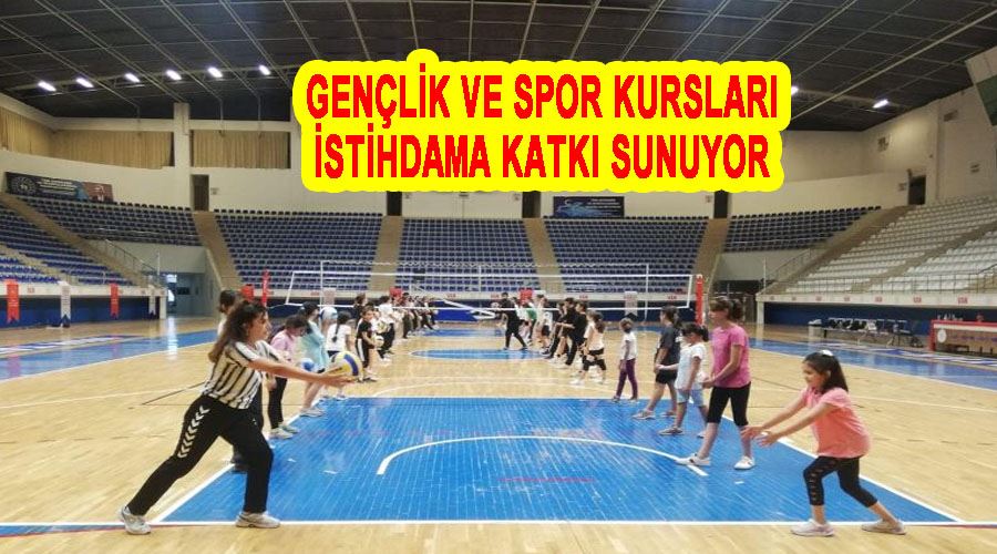 Gençlik ve spor kursları istihdama katkı sunuyor