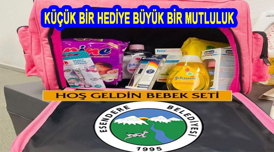 Esendere Belediyesinden anne adaylarına ’hoş geldin bebek’ seti