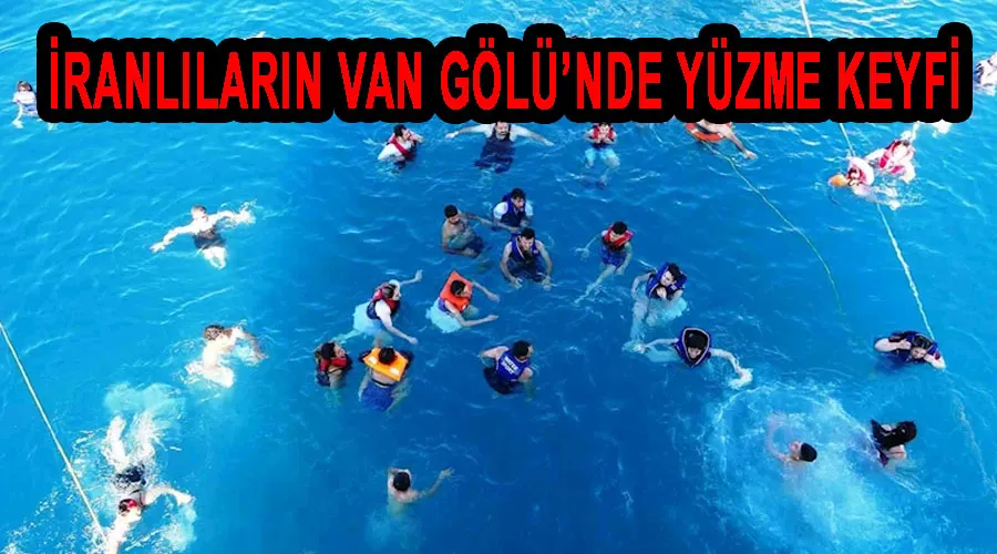 İranlıların Van Gölü’nde yüzme keyfi