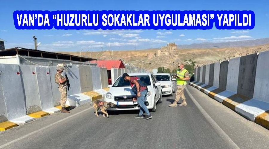 Van’da “Huzurlu Sokaklar Uygulaması” yapıldı