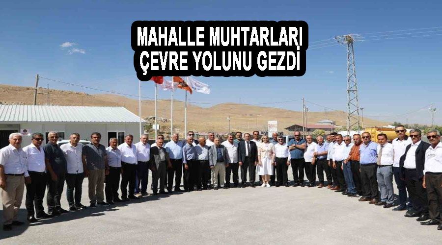 Mahalle muhtarları çevre yolunu gezdi