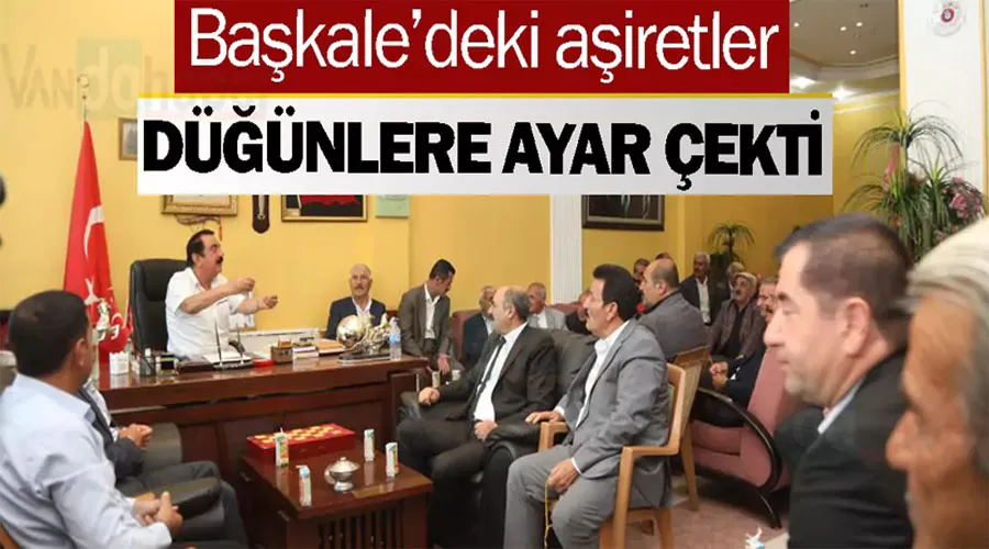 Başkale’deki aşiretler düğünlerde zarf usulüne geçerken, taziyelerin 2 gün yapılması kararı aldı