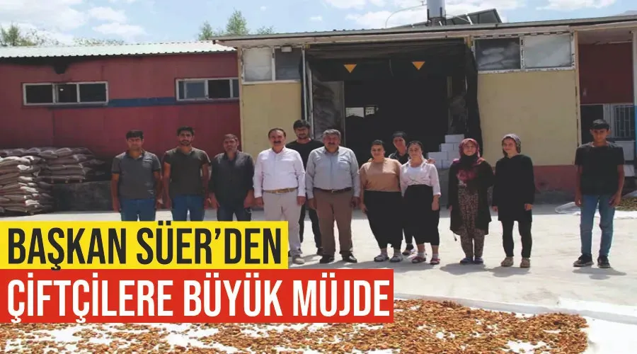 Başkan Süer’den çiftçilere büyük müjde