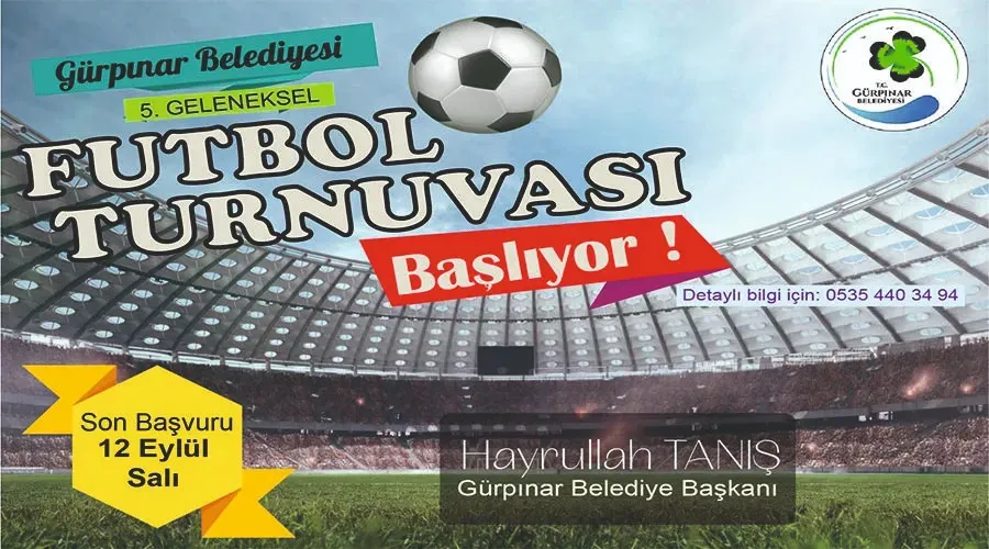 5. Geleneksel Gürpınar Belediyesi Futbol Turnuvası başlıyor
