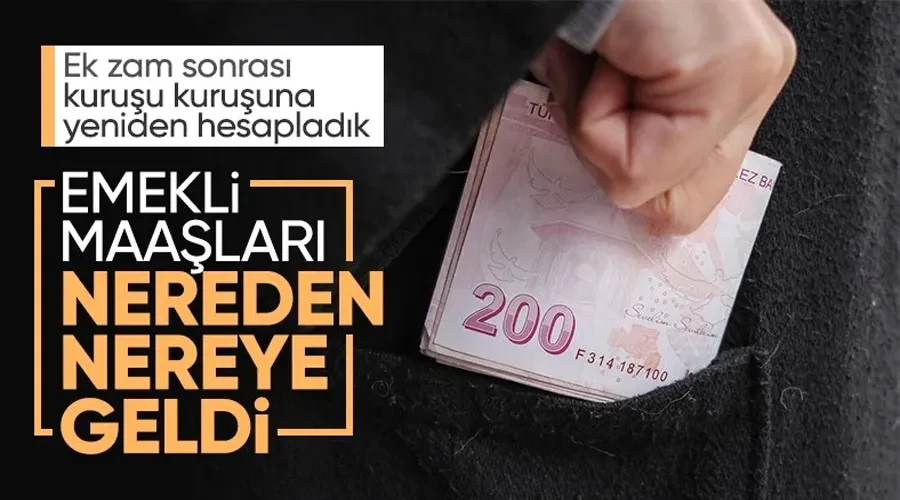 SSK ve Bağkur emeklilerinin yüzde 49,25 zamlı yeni maaşları