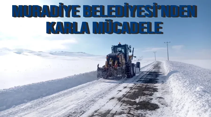 Muradiye Belediyesi’nden karla mücadele