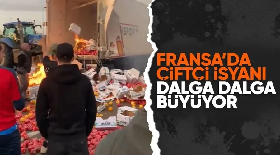 Fransa’da çiftçiler otoyolları kapatarak Paris’i abluka altına aldı