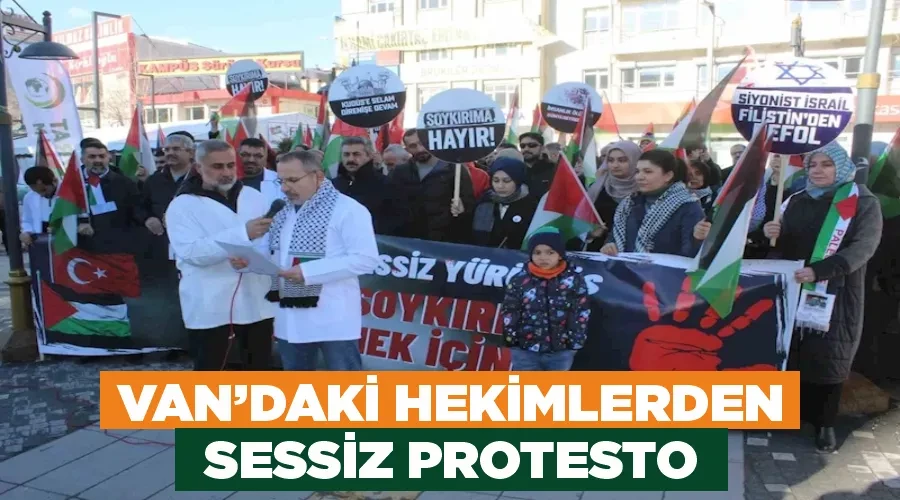 Van’daki hekimlerden sessiz protesto