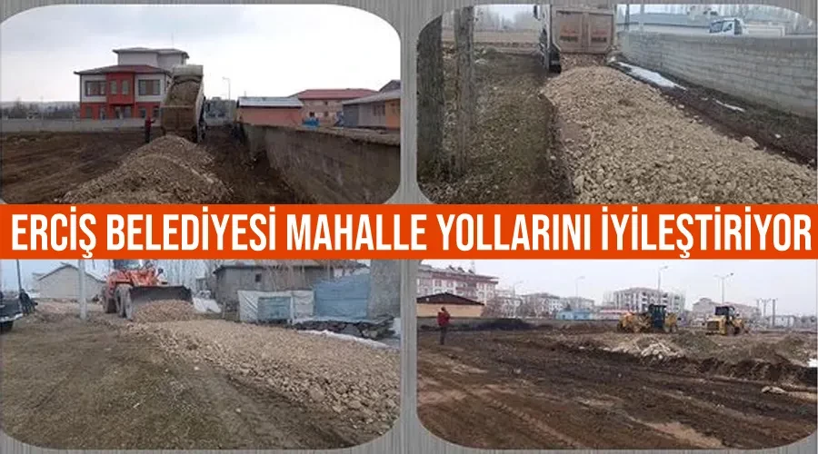 Erciş Belediyesi mahalle yollarını iyileştiriyor