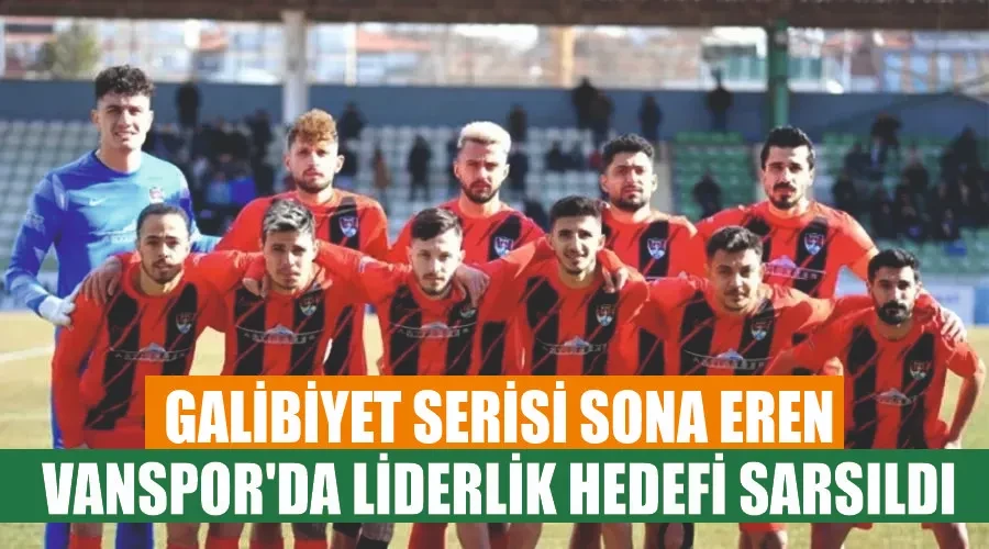 Galibiyet serisi sona eren Vanspor