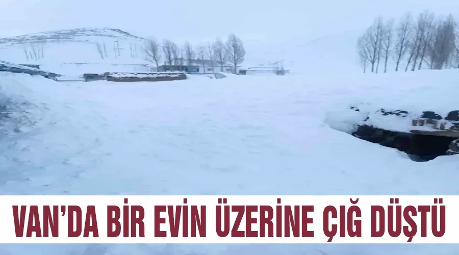 Van’da bir evin üzerine çığ düştü