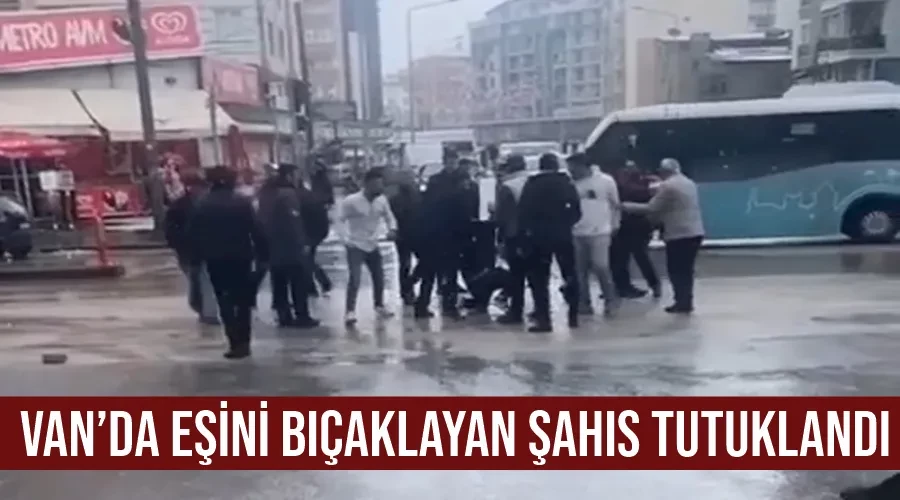 Van’da eşini bıçaklayan şahıs tutuklandı