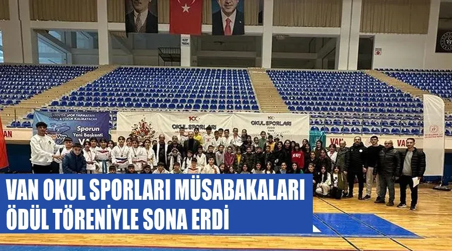 Van Okul Sporları müsabakaları ödül töreniyle sona erdi