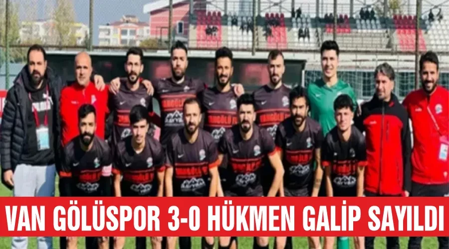 Van Gölüspor 3-0 hükmen galip sayıldı