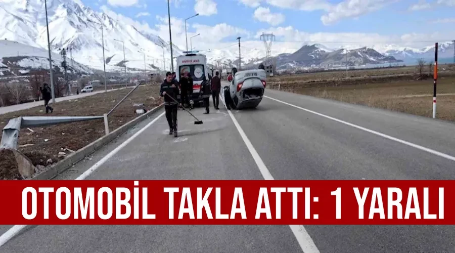 Otomobil takla attı: 1 yaralı