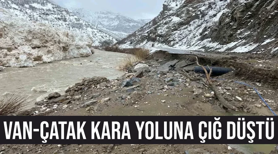 Van-Çatak kara yoluna çığ düştü