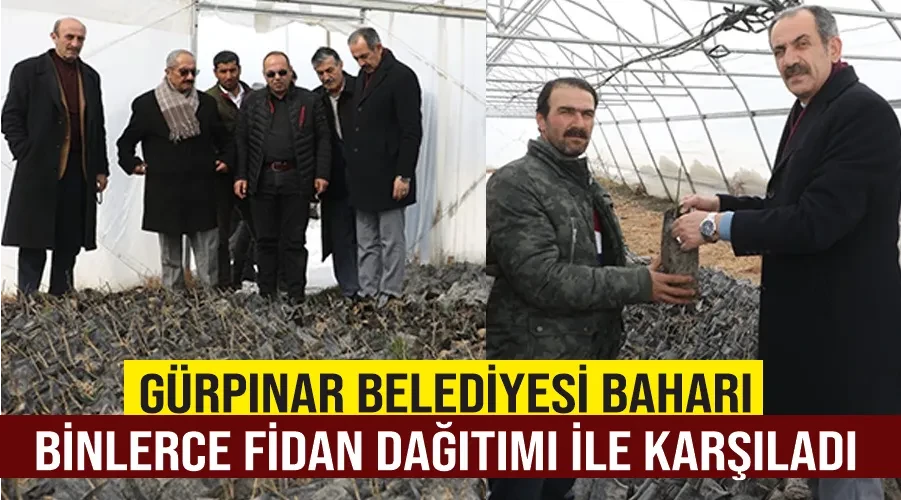 Gürpınar Belediyesi baharı binlerce fidan dağıtımı ile karşıladı