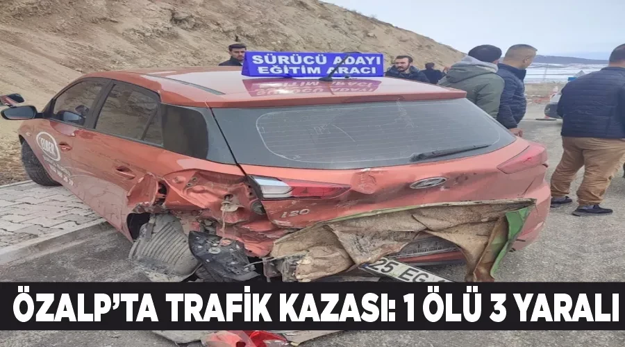 Özalp’ta trafik kazası: 1 ölü 3 yaralı
