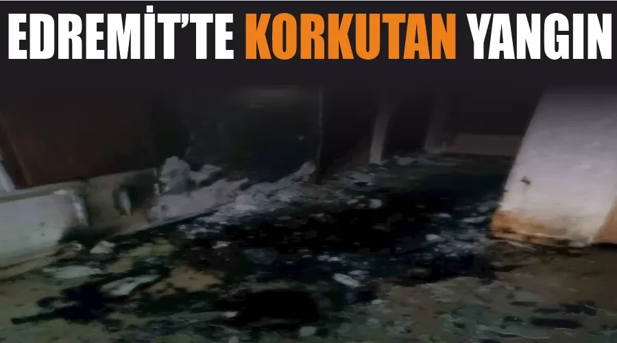 Edremit’te korkutan yangın