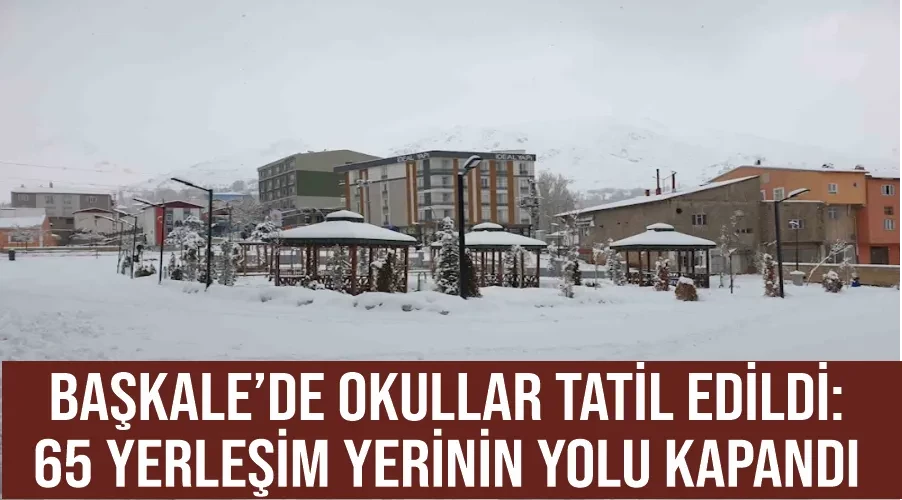 Başkale’de okullar tatil edildi: 65 yerleşim yerinin yolu kapandı