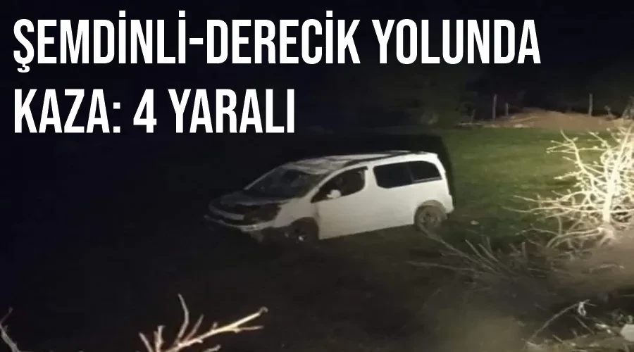 Şemdinli-Derecik yolunda kaza: 4 yaralı