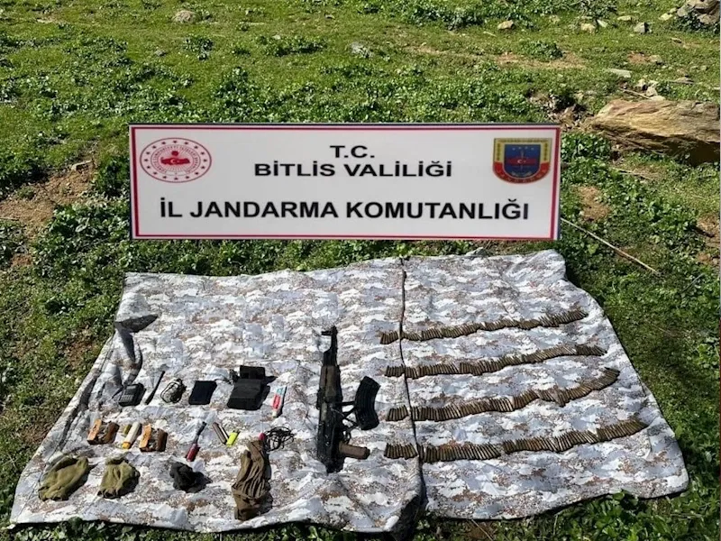 Bitlis’te silah ve mühimmat ele geçirildi