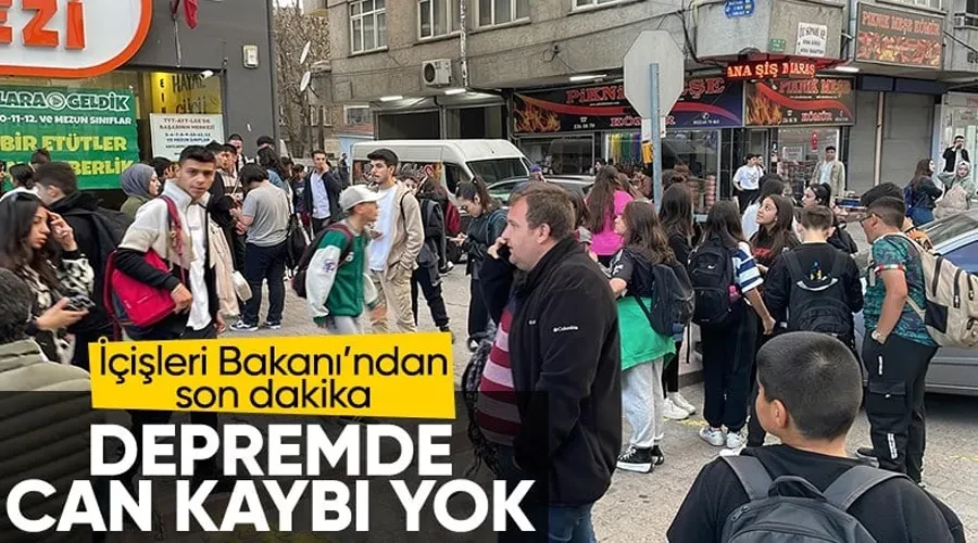 Ali Yerlikaya açıkladı: Depremde can kaybı ve yaralı yok