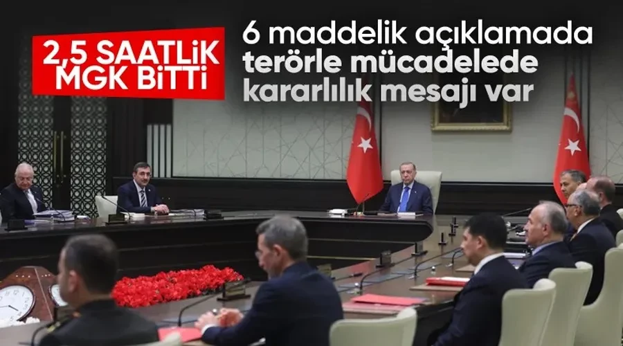 MGK toplantısı sona erdi: Terörle mücadele ele alındı