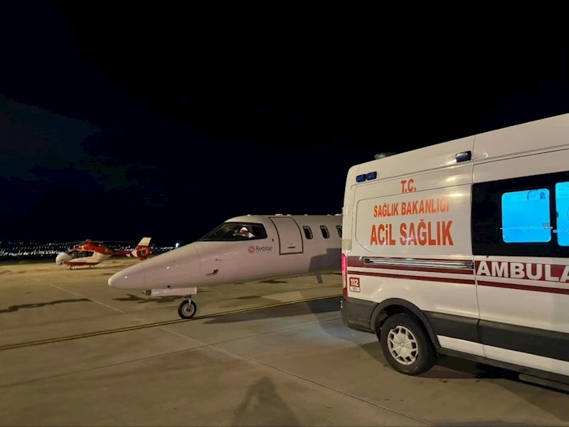 Van’da 6 yaşındaki çocuk hasta için ambulans uçak havalandı