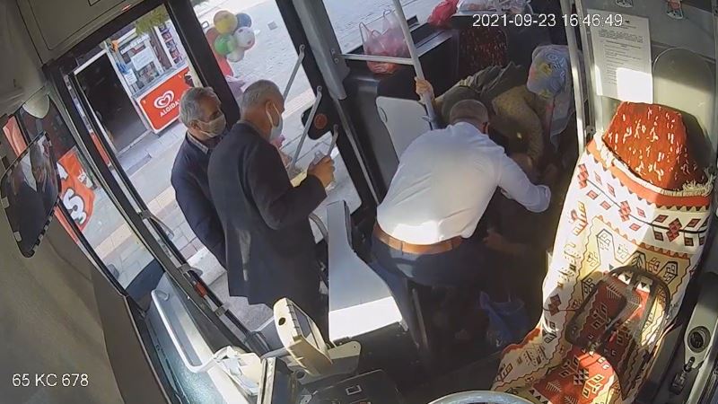 Van’da otobüs şoförü hayat kurtardı