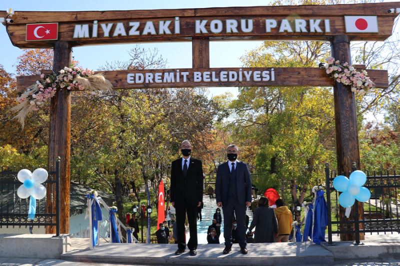 Edremit’te Miyazaki Koru Parkı Açılış yapıldı
