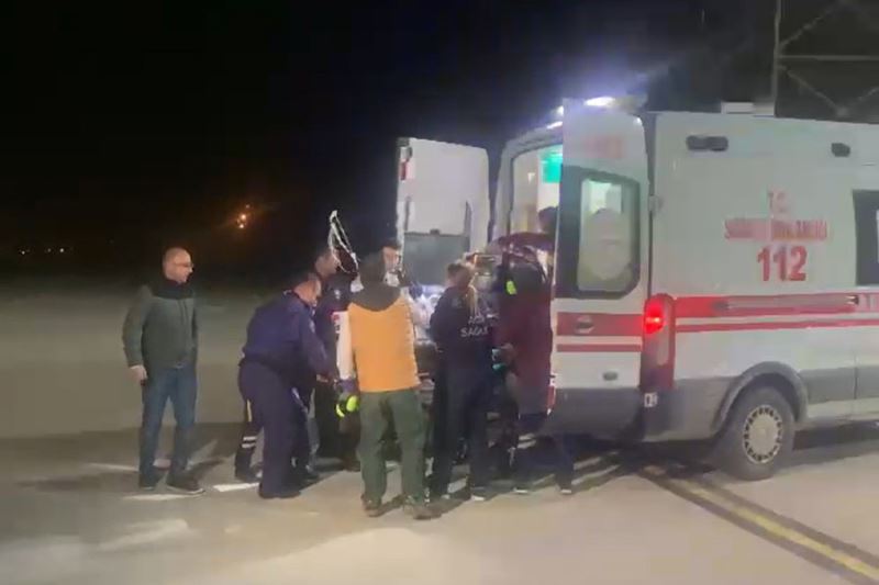 Polis helikopteriyle sevk edilen bebek kurtarılamadı