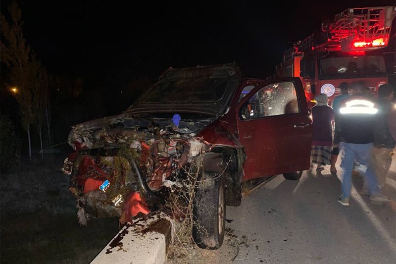 Kamyonet sürüye çarptı 32 koyun telef oldu