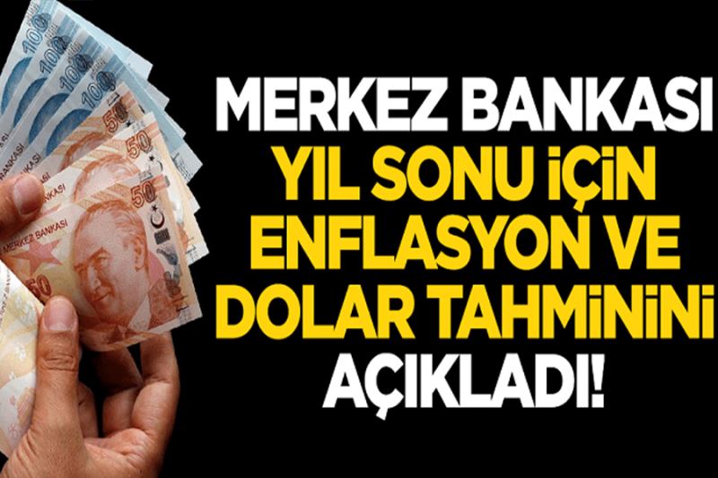 Merkez Bankası yılsonu için enflasyon ve dolar tahminini açıkladı!