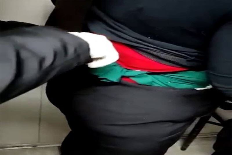 Kadın yolcunun beline sarılmış vaziyette 3 kilogram eroin ele geçirildi