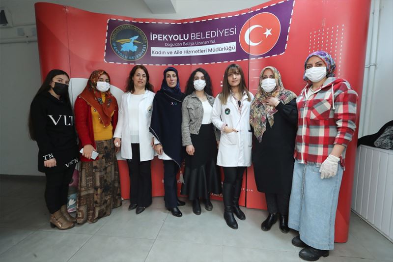 Kadınlara ücretsiz saç, cilt bakımı hizmeti