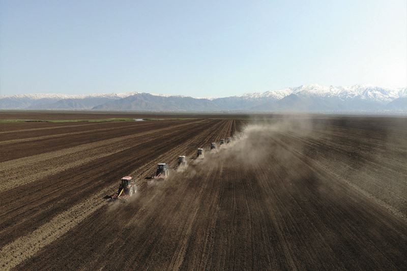 Muş Ovası’nda ekim mesaisi