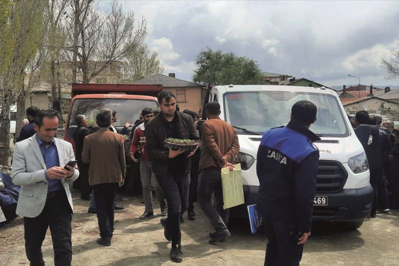 Özalp Belediyesi 30 bin sebze fide dağıttı