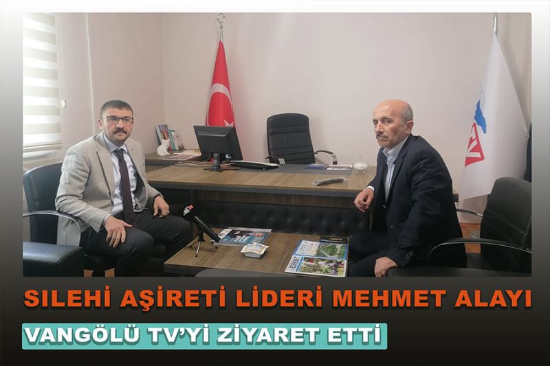 Sılehi Aşireti Lideri Mehmet Alayı Atlı Vangölü TV’yi ziyaret etti