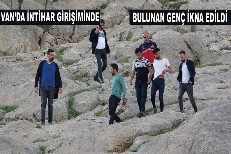 Van’da intihar girişiminde bulunan genç ikna edildi