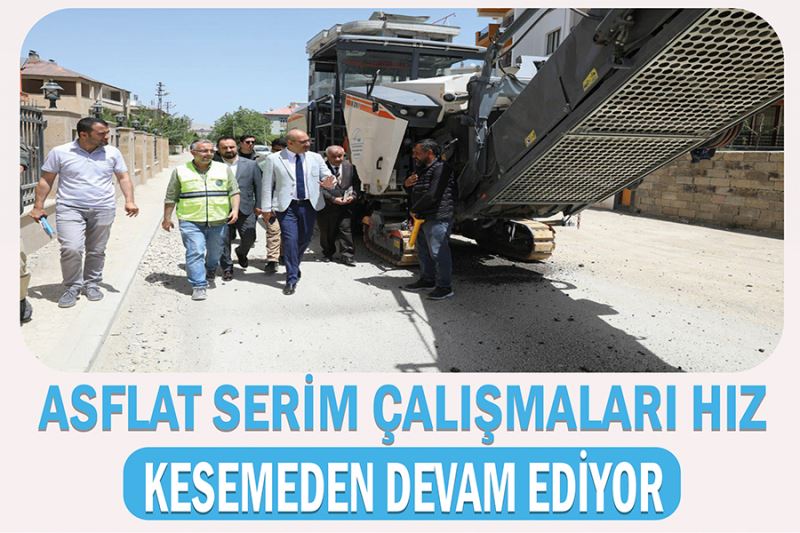 Asflat Serim Çalışmaları Hız Kesemeden Devam Ediyor