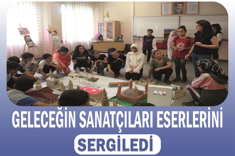 Geleceğin sanatçıları eserlerini sergiledi