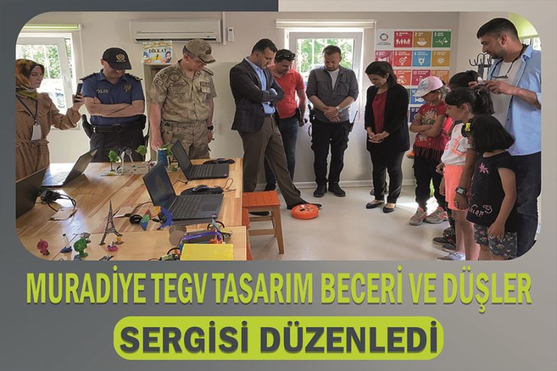 Muradiye TEGV Tasarım Beceri ve Düşler Atölyesi sergisi düzenledi