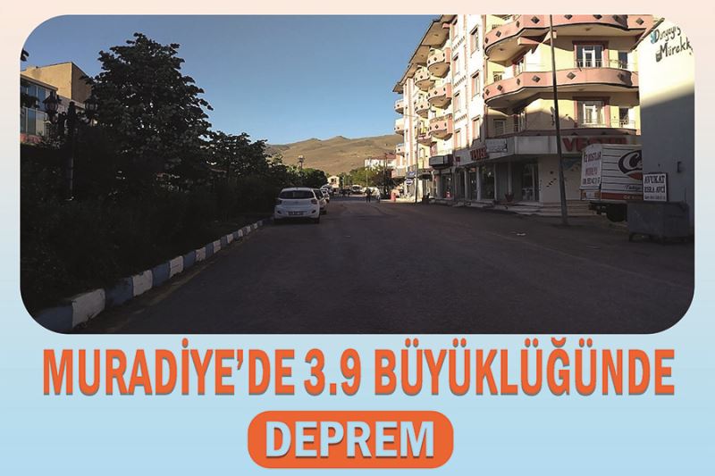 Muradiye’de 3.9 büyüklüğünde deprem