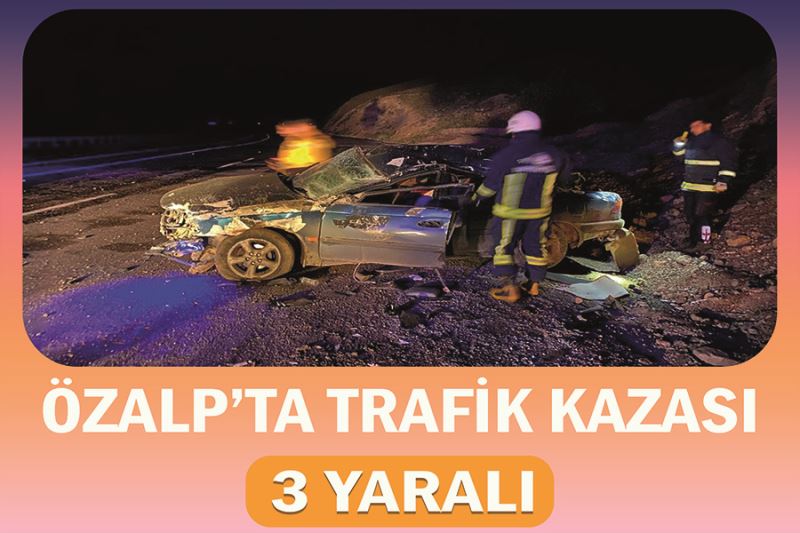 Özalp’ta trafik kazası 3 yaralı