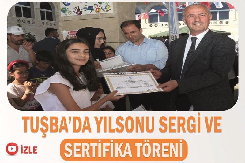 Tuşba’da yılsonu sergi ve sertifika töreni