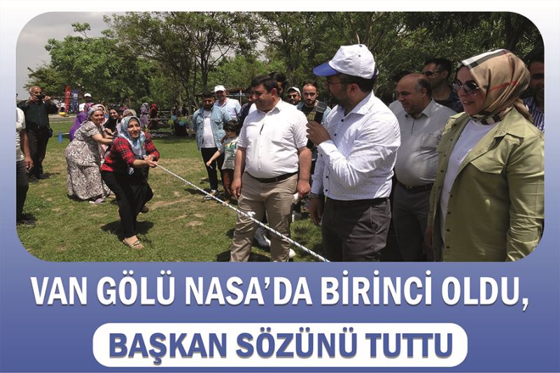 Van Gölü NASA’da birinci oldu, başkan sözünü tuttu