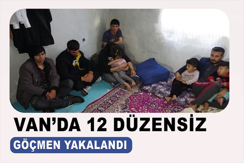 Van’da 12 düzensiz göçmen yakalandı